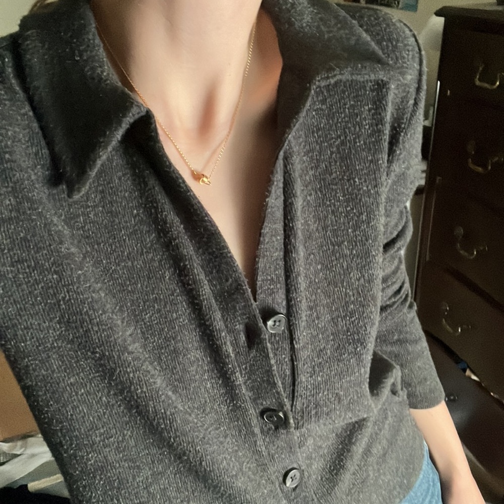 Madewell | collared cropped cardigan